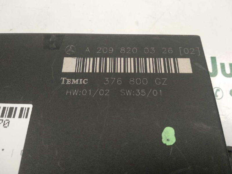 Recambio de modulo electronico para mercedes-benz clase clk (w209) coupe referencia OEM IAM A2098200326 376800GZ TEMIC