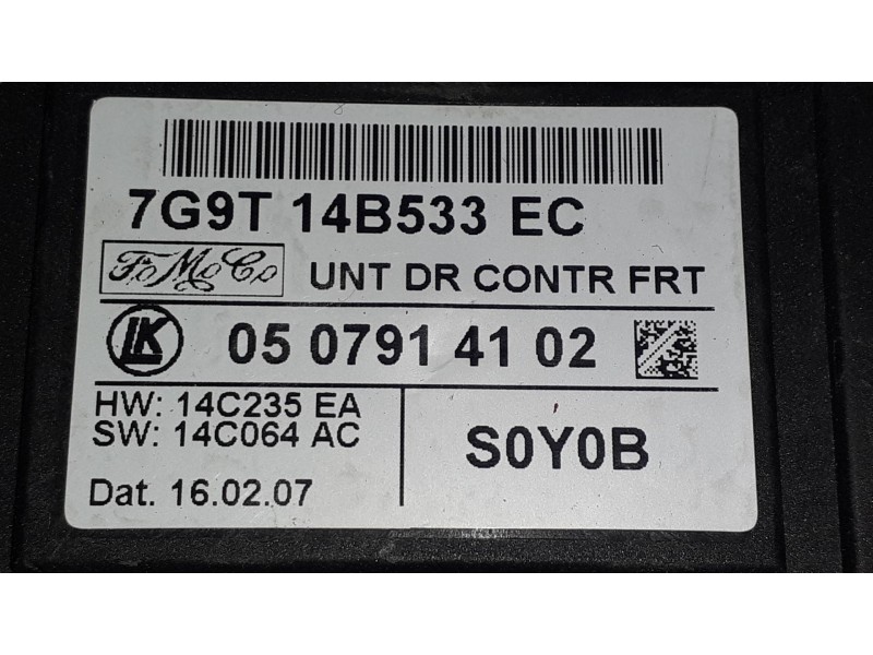 Recambio de centralita cierre para ford mondeo ber. (ca2) ghia referencia OEM IAM 7G9T14B533EC 0507914102 14C064AC