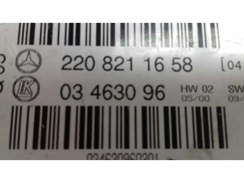 Recambio de modulo confort para mercedes-benz clase s (w220) berlina referencia OEM IAM 2208211658 03463096 