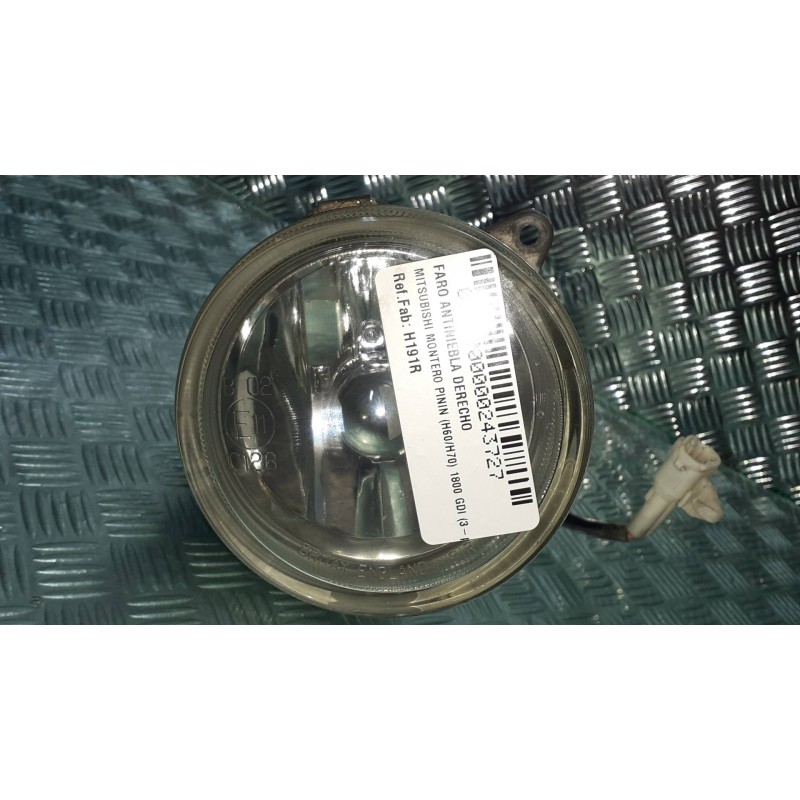Recambio de faro antiniebla derecho para mitsubishi montero pinin (h60/h70) 1800 gdi (3-ptas.) referencia OEM IAM H191R  