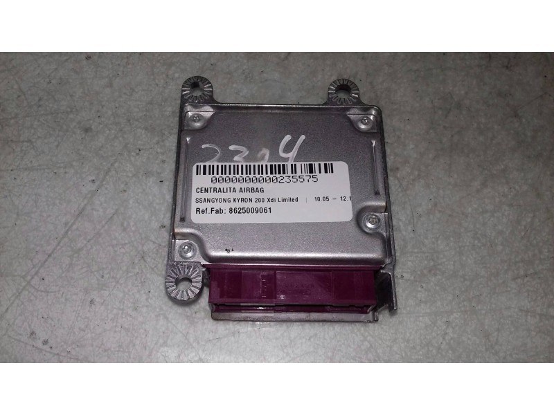 Recambio de centralita airbag para ssangyong kyron 200 xdi limited referencia OEM IAM 8625009061 5WY64065 12V