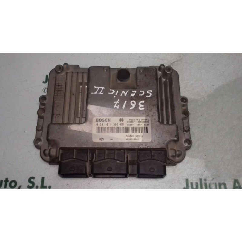 Recambio de centralita motor uce para renault scenic ii luxe dynamique referencia OEM IAM 8200349846 0281011390 BOSCH