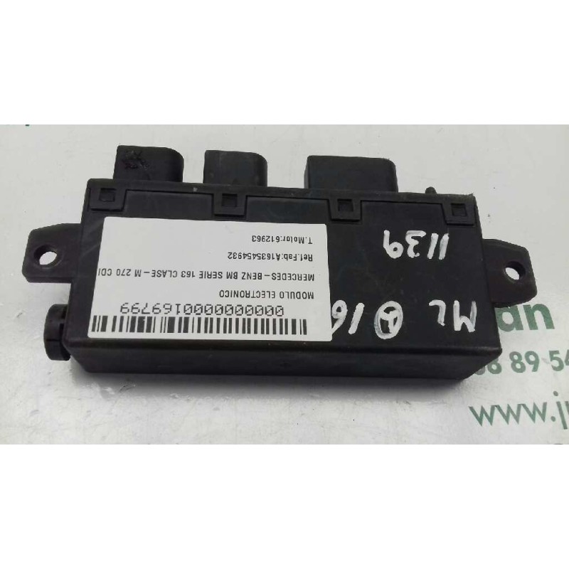 Recambio de modulo electronico para mercedes-benz clase m (w163) 270 cdi (163.113) referencia OEM IAM A1635454932 A1635454832 