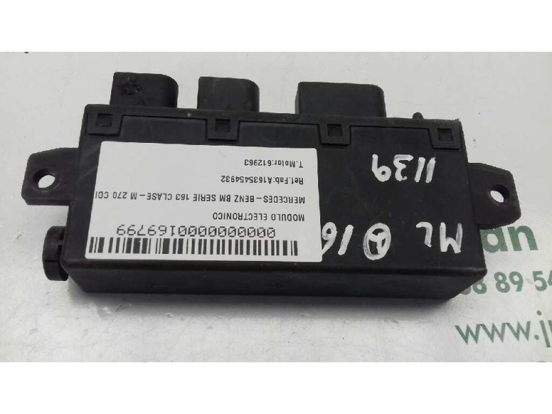 Recambio de modulo electronico para mercedes-benz clase m (w163) 270 cdi (163.113) referencia OEM IAM A1635454932 A1635454832 