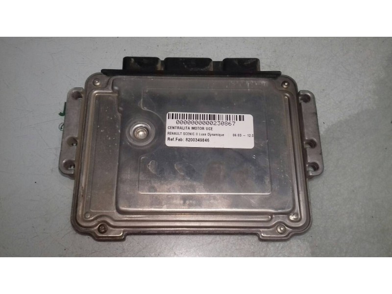 Recambio de centralita motor uce para renault scenic ii luxe dynamique referencia OEM IAM 8200349846 0281011390 BOSCH
