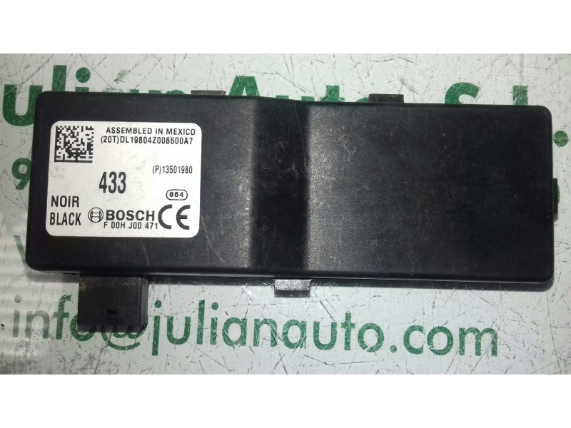 Recambio de centralita inmovilizador para opel insignia berlina edition referencia OEM IAM F00HJ00471 433 BOSCH