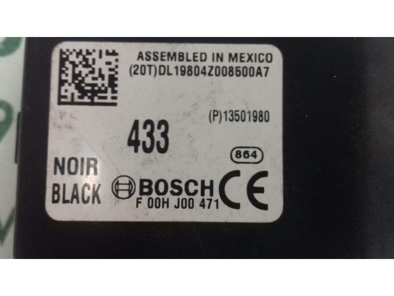 Recambio de centralita inmovilizador para opel insignia berlina edition referencia OEM IAM F00HJ00471 433 BOSCH