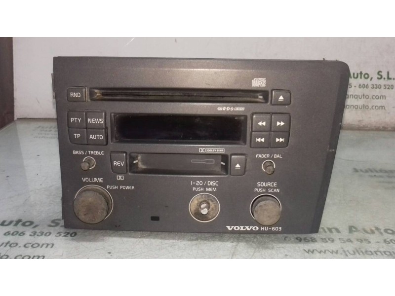 Recambio de sistema audio / radio cd para volvo s60 berlina 2.4 d referencia OEM IAM 86511521 V01980 21689362 