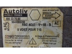 Recambio de centralita airbag para peugeot 206 berlina xt referencia OEM IAM 9644903280 600237000 AUTOLIV 2