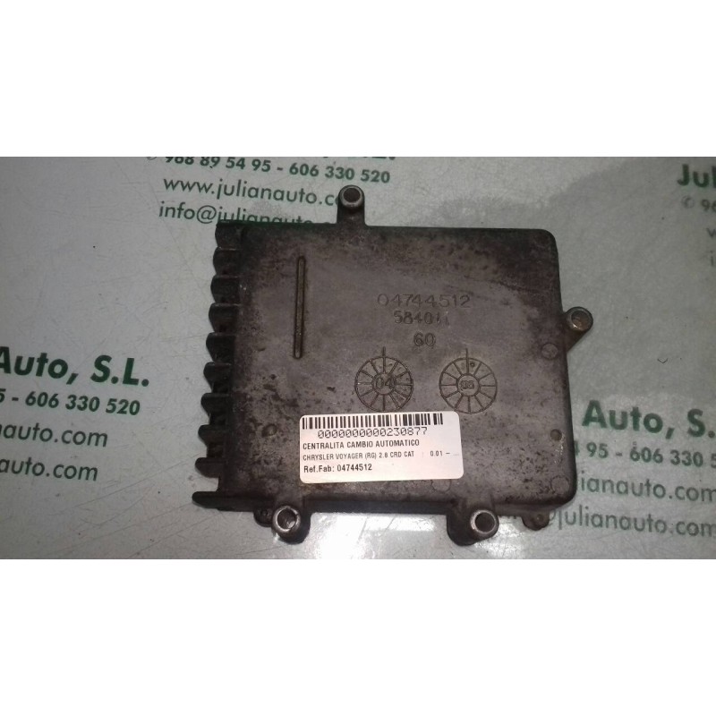 Recambio de centralita cambio automatico para chrysler voyager (rg) 2.8 crd cat referencia OEM IAM 04744512 58401I 