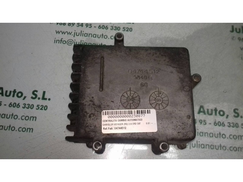 Recambio de centralita cambio automatico para chrysler voyager (rg) 2.8 crd cat referencia OEM IAM 04744512 58401I  Recambio de centralita cambio automatico para chrysler voyager (rg) 2.8 crd cat referencia OEM IAM 04744512 58401I