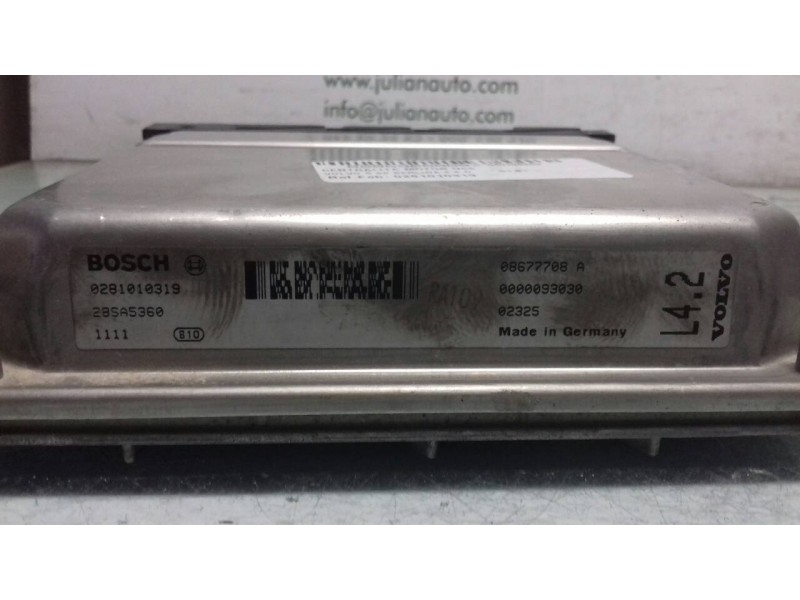 Recambio de centralita motor uce para volvo s60 berlina 2.4 d referencia OEM IAM 0281010319 28SA5360 