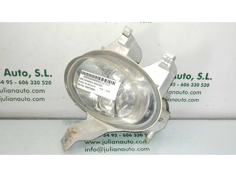 Recambio de faro antiniebla izquierdo para peugeot 206 berlina xt referencia OEM IAM 9628734080 67742971 VALEO