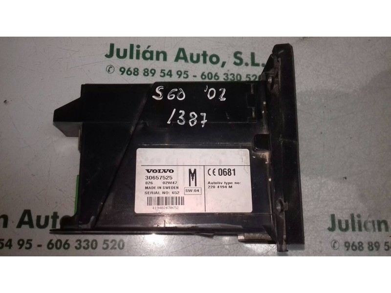 Recambio de mando multifuncion para volvo s60 berlina 2.4 d referencia OEM IAM 30657525 826 02W47 TELEFONO