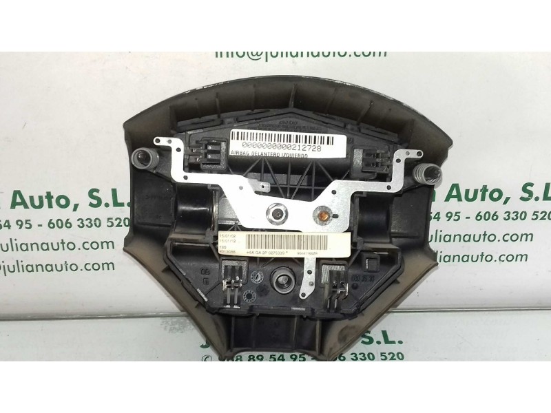 Recambio de airbag delantero izquierdo para peugeot 206 berlina xt referencia OEM IAM 96441166ZR  DOS CONECTORES