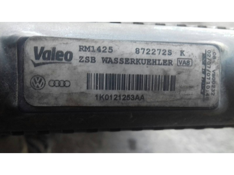Recambio de radiador agua para audi a3 (8p) 1.9 tdi e limited edition referencia OEM IAM 1K0121253AA  