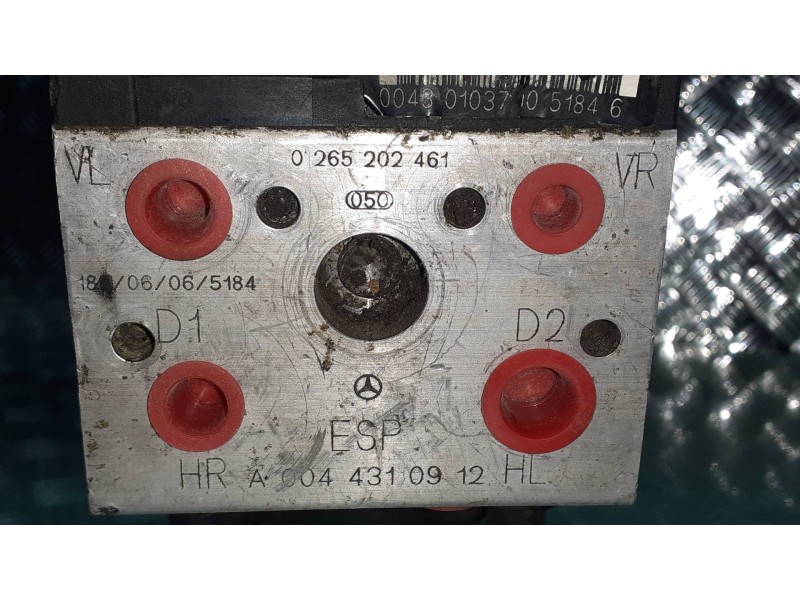 Recambio de abs para mercedes-benz clase a (w168) 140 (168.031) referencia OEM IAM 0130108096 A0044310912HL 0265202461