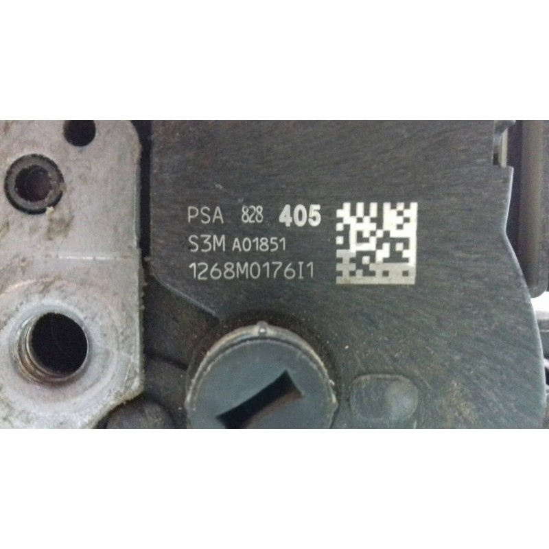 Recambio de cerradura puerta delantera derecha para peugeot partner kombi outdoor referencia OEM IAM S3MA01851 1268M017611 6 PIN