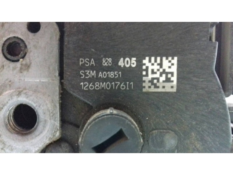 Recambio de cerradura puerta delantera derecha para peugeot partner kombi outdoor referencia OEM IAM S3MA01851 1268M017611 6 PIN