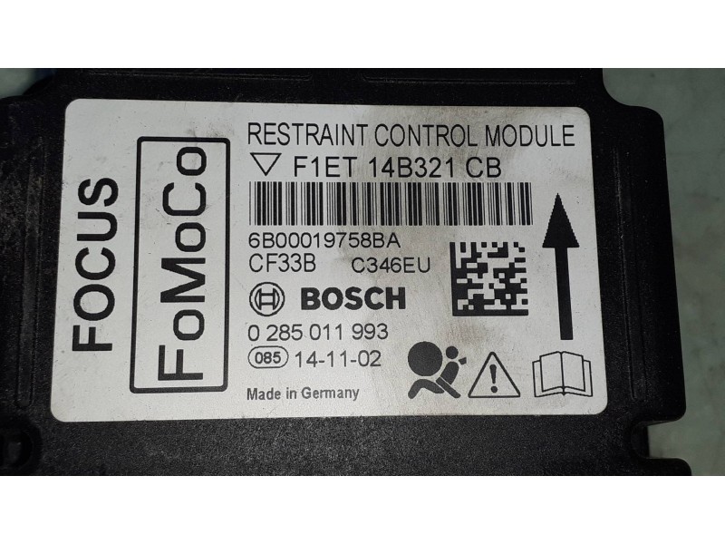Recambio de centralita airbag para ford focus lim. business referencia OEM IAM F1ET14B321CB 0285011993 BOSCH