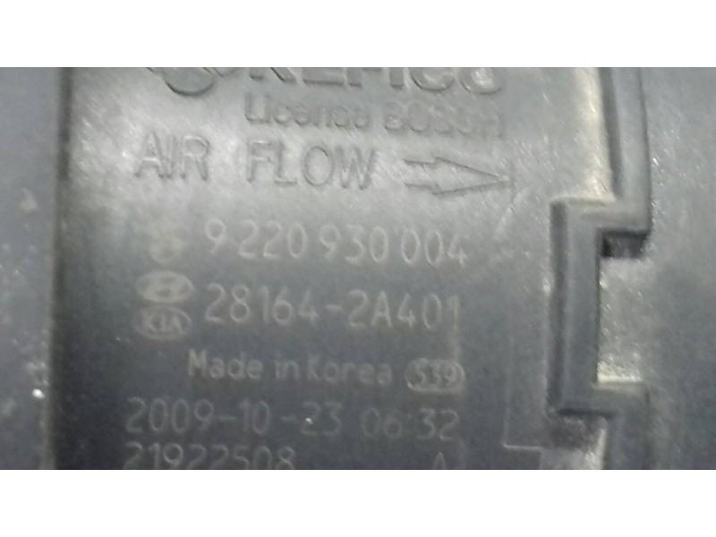 Recambio de caudalimetro para kia soul burner referencia OEM IAM 9220930004 281642A401 5 PINES