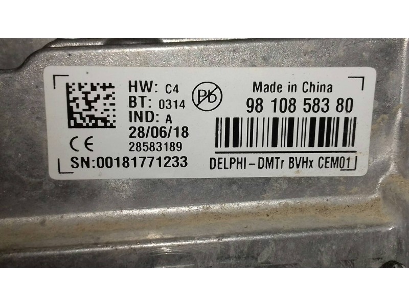 Recambio de modulo electronico para peugeot partner kombi outdoor referencia OEM IAM 9810858380  DELPHI