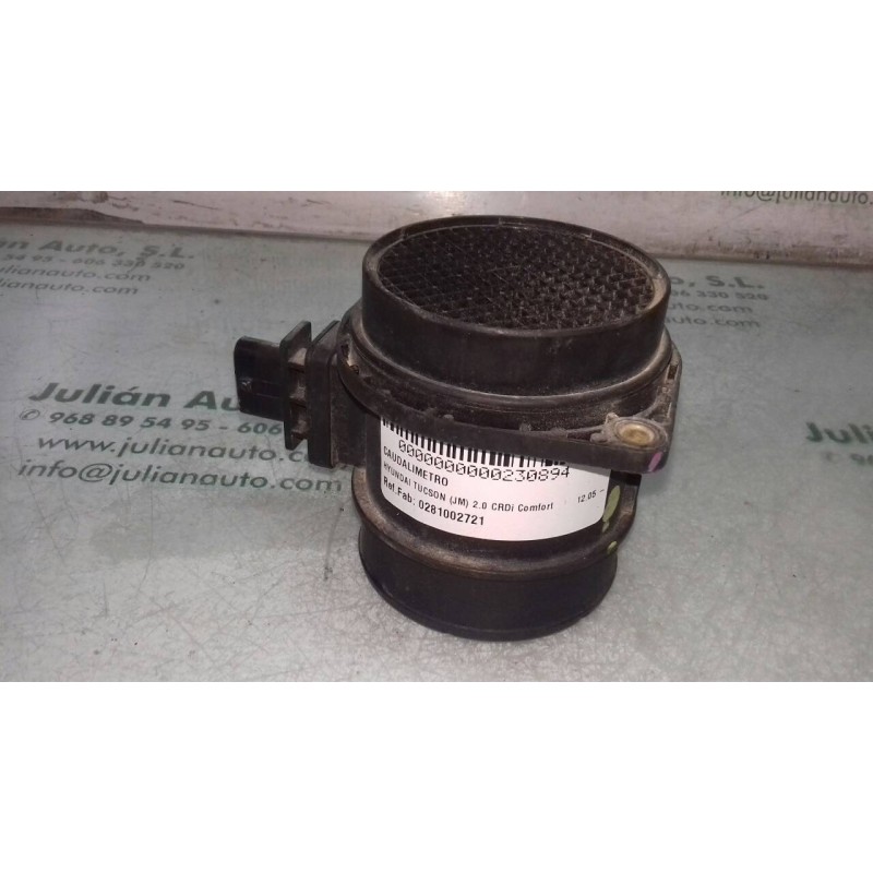 Recambio de caudalimetro para hyundai tucson (jm) 2.0 crdi comfort referencia OEM IAM 0281002721 2816427800 5 PINES