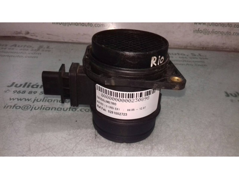 Recambio de caudalimetro para kia rio 1.5 crdi ex1 referencia OEM IAM 0281002723 281642A401 5 PINES
