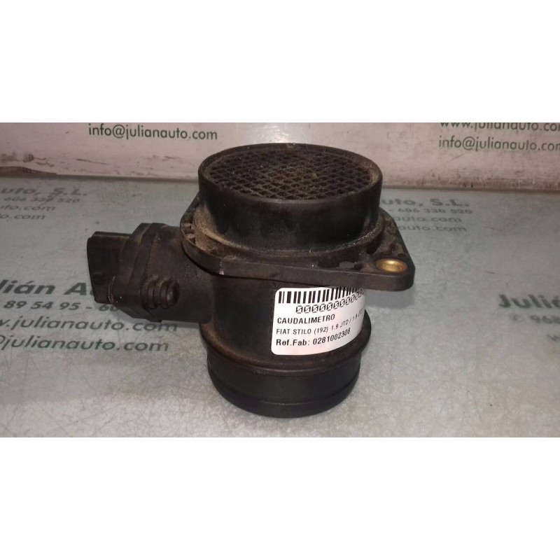 Recambio de caudalimetro para fiat stilo (192) 1.9 jtd / 1.9 jtd 115 active referencia OEM IAM 0281002308 BOSCH 5 PINES