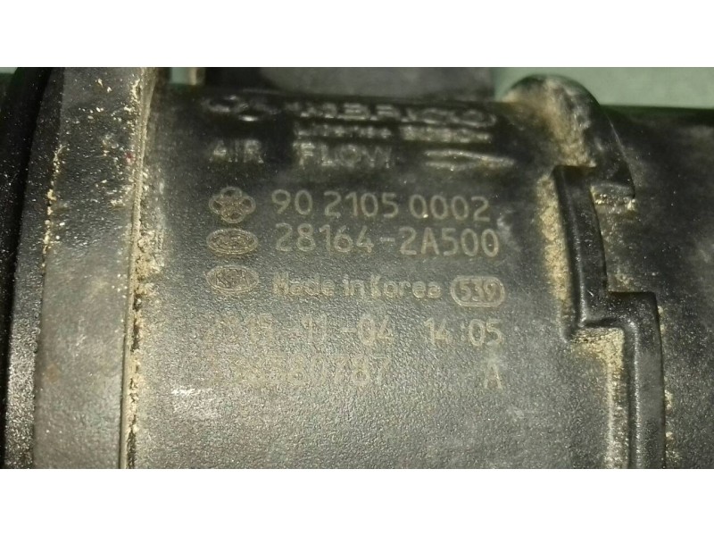 Recambio de caudalimetro para hyundai tucson essence bluedrive 2wd referencia OEM IAM 9021050002 281642A500 5 PINES