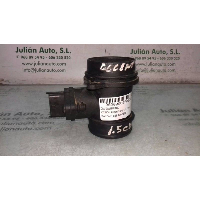 Recambio de caudalimetro para hyundai accent (lc) gls crdi referencia OEM IAM 0281002528 2816427500 5 PINES