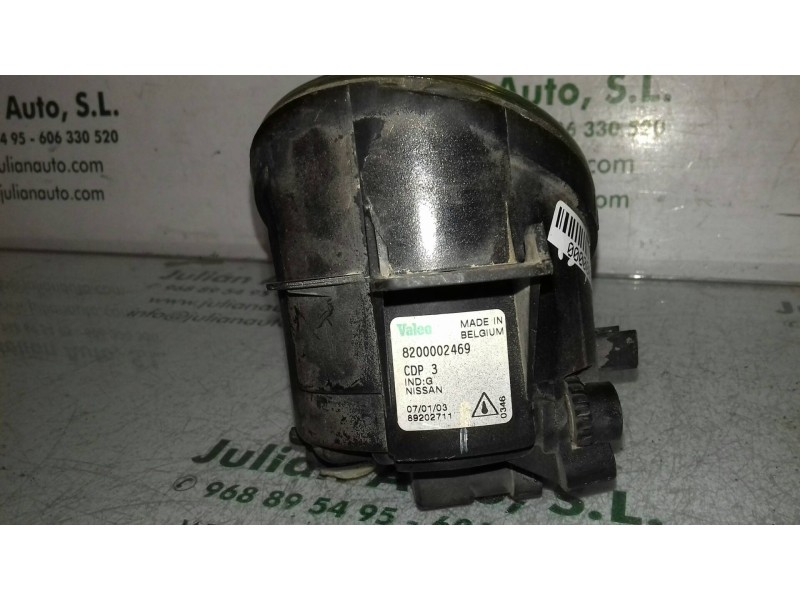 Recambio de faro antiniebla izquierdo para nissan micra (k12e) acenta referencia OEM IAM 8200002469 VALEO 2 PINES