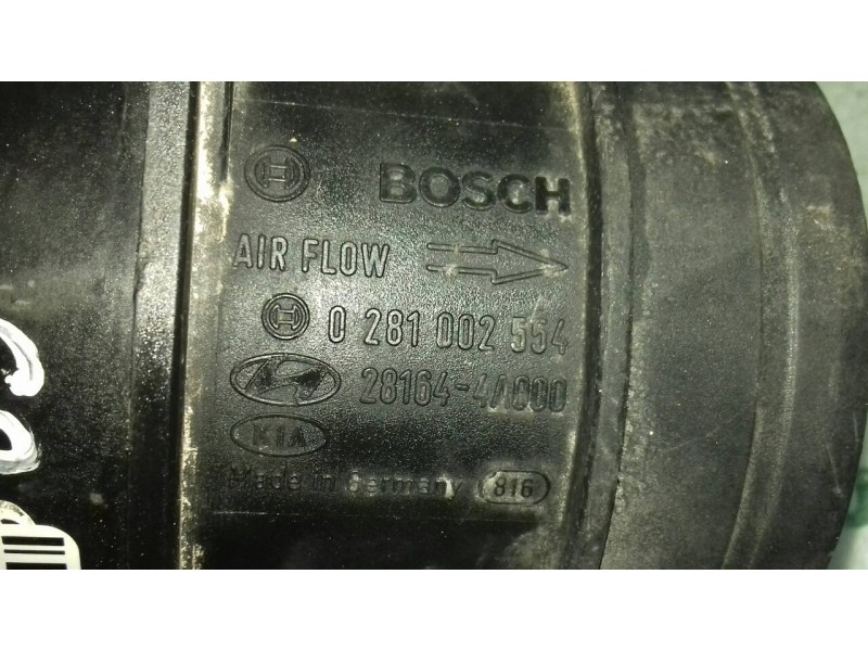 Recambio de caudalimetro para kia carnival ii 2.9 cdri ex referencia OEM IAM 0281002554 281644A800 5 PINES