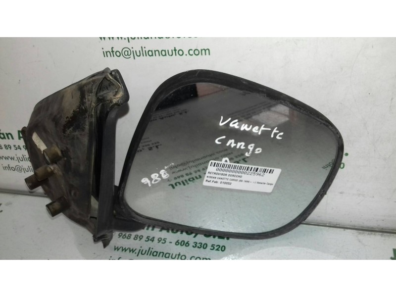Recambio de retrovisor derecho para nissan vanette cargo vanette cargo combi - 5 referencia OEM IAM 010052 830188 MANUAL