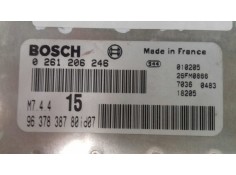 Recambio de centralita motor uce para peugeot 106 (s2) max referencia OEM IAM 9637838780 0261206246 BOSCH 2