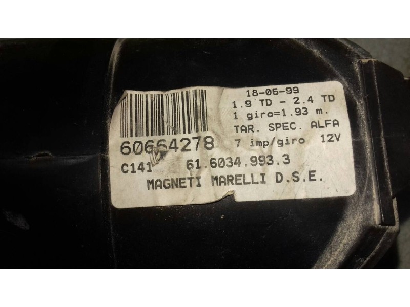 Recambio de cuadro instrumentos para alfa romeo 156 (116) 1.9 jtd progression referencia OEM IAM 6850840010A 6160340010A 6160340