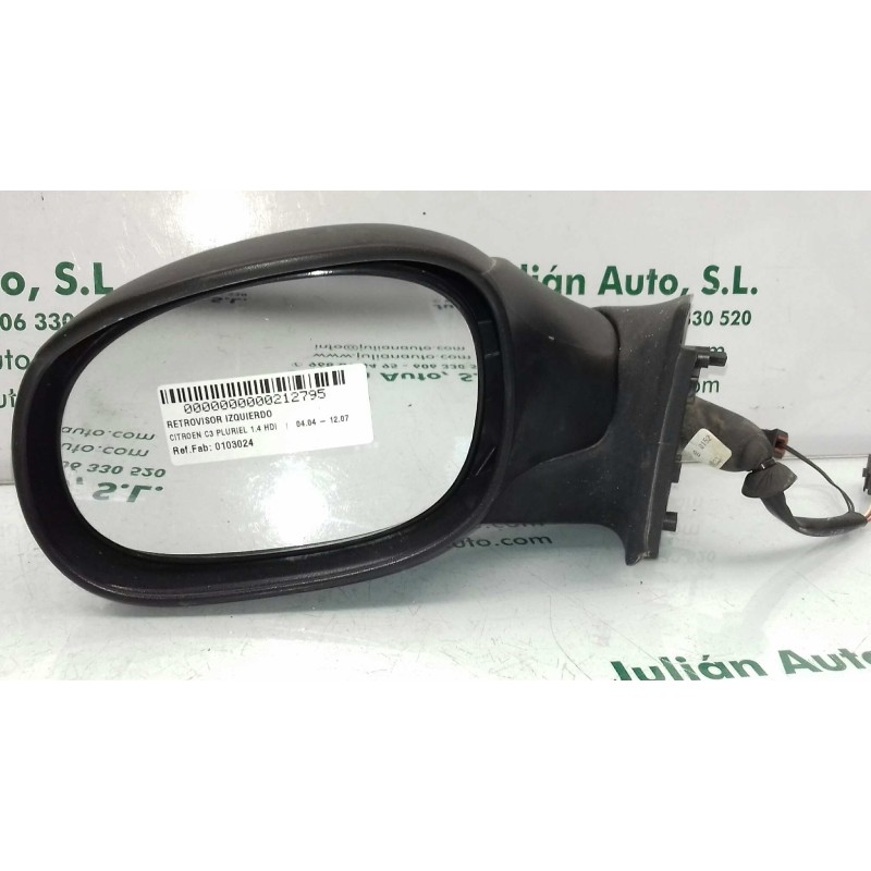 Recambio de retrovisor izquierdo para citroen c3 pluriel 1.4 hdi referencia OEM IAM 0103024 012026 ELECTRICO