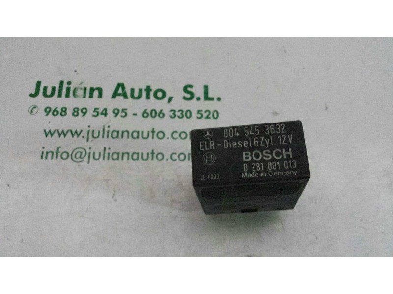 Recambio de rele para mercedes-benz clase e (w124) berlina 3.0 diesel referencia OEM IAM 0045453632 0281001013 