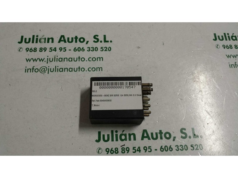 Recambio de rele para mercedes-benz clase e (w124) berlina 3.0 diesel referencia OEM IAM 0045453632 0281001013 