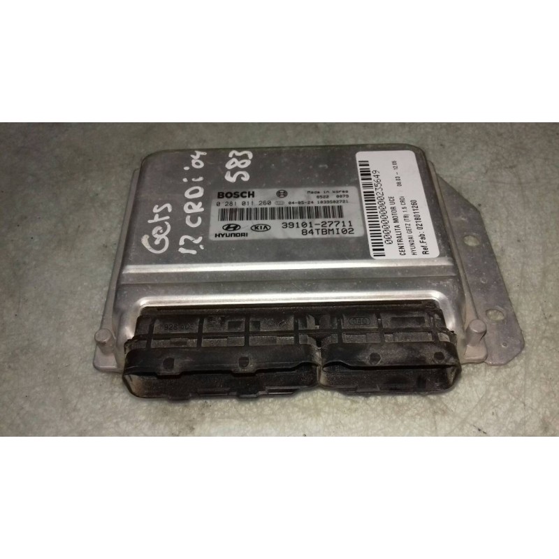 Recambio de centralita motor uce para hyundai getz (tb) 1.5 crdi referencia OEM IAM 0281011260 1039S02721 BOSCH