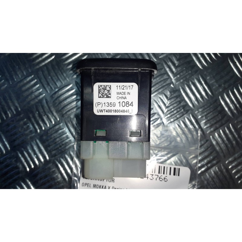 Recambio de interruptor para opel mokka x design line start/stop referencia OEM IAM 13591084 UWT40018004845 PUERTO USB