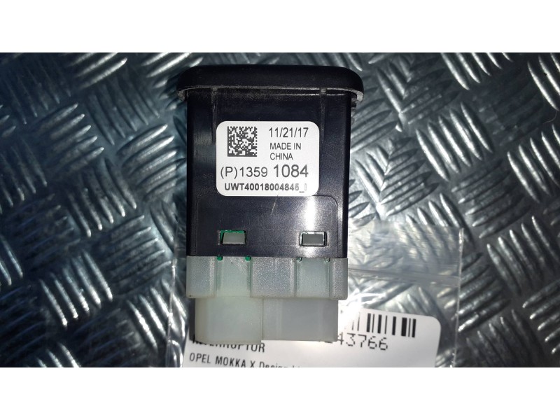 Recambio de interruptor para opel mokka x design line start/stop referencia OEM IAM 13591084 UWT40018004845 PUERTO USB