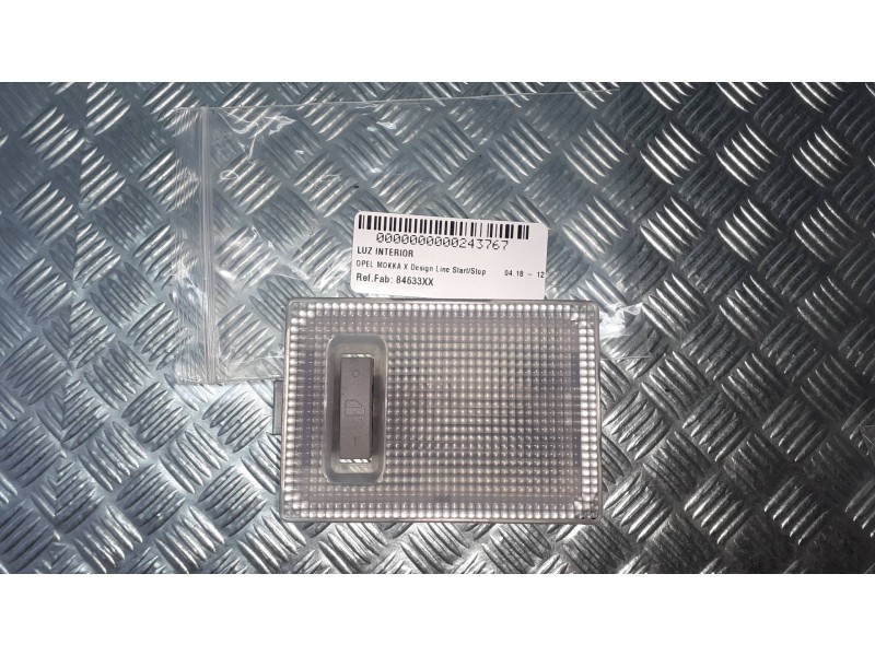 Recambio de luz interior para opel mokka x design line start/stop referencia OEM IAM 95063926  84633XX