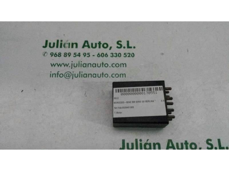 Recambio de rele para mercedes-benz clase c (w201) berlina referencia OEM IAM 0025451305 05995211 KLIMA Recambio de rele para mercedes-benz clase c (w201) berlina referencia OEM IAM 0025451305 05995211 KLIMA