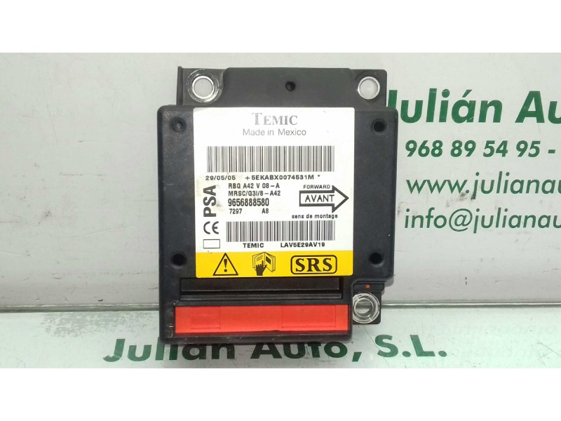 Recambio de centralita airbag para citroen c3 pluriel 1.4 hdi referencia OEM IAM 9656888580  TEMIC