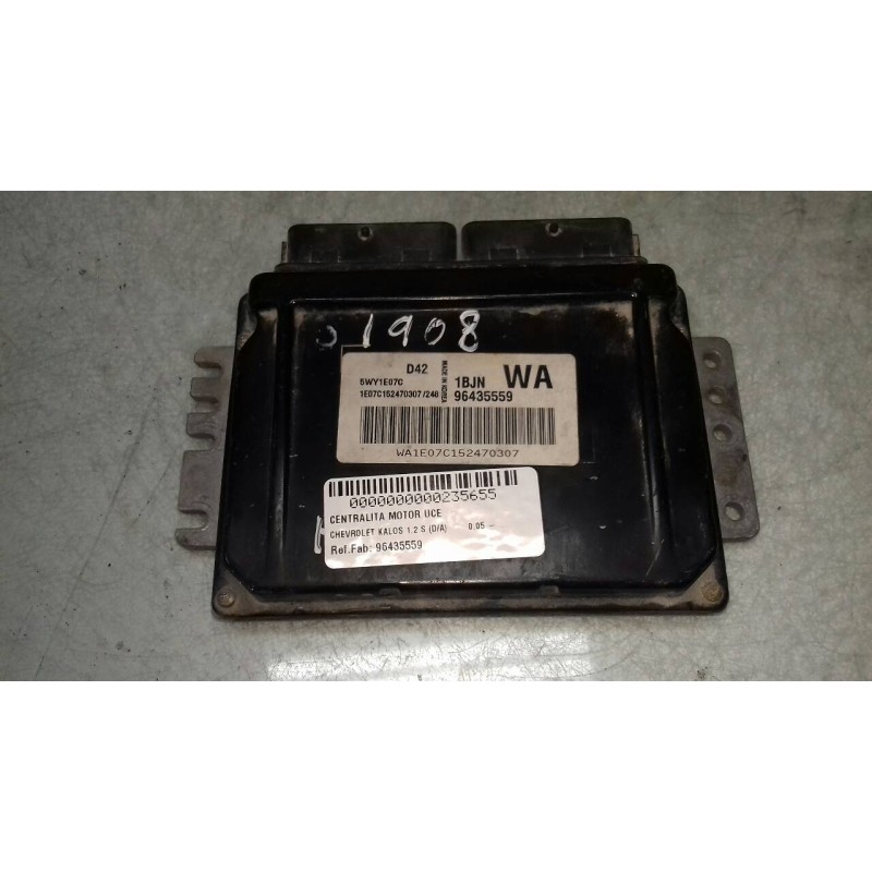 Recambio de centralita motor uce para chevrolet kalos 1.2 s (d/a) referencia OEM IAM 96435559 5WY1E07C 