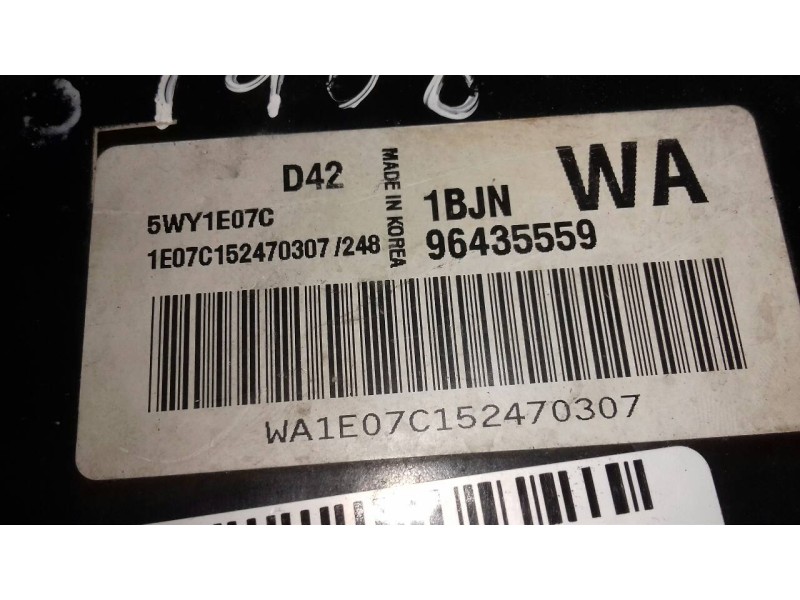 Recambio de centralita motor uce para chevrolet kalos 1.2 s (d/a) referencia OEM IAM 96435559 5WY1E07C 