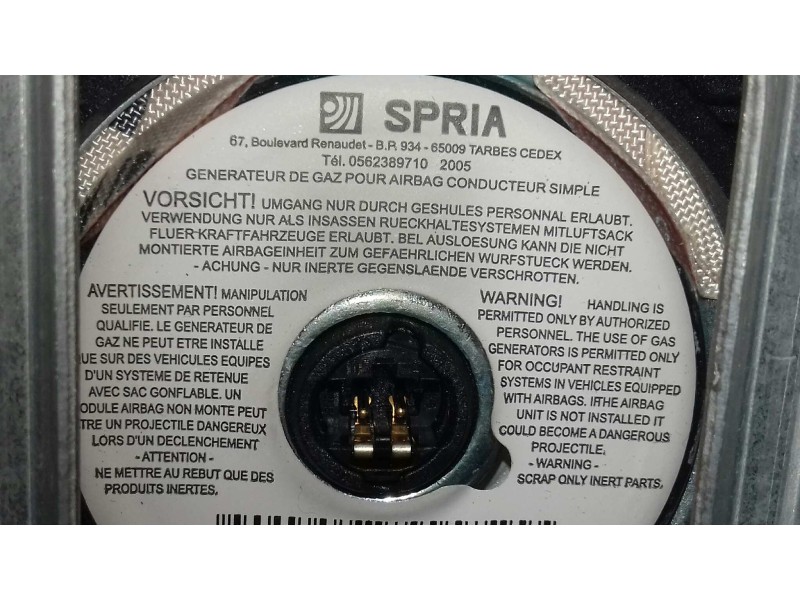 Recambio de airbag delantero izquierdo para citroen c3 pluriel 1.4 hdi referencia OEM IAM 96380009  
