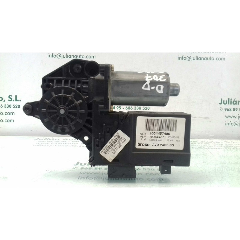 Recambio de motor elevalunas delantero derecho para peugeot 307 (s1) xs referencia OEM IAM 963445780 990829101 0130821766