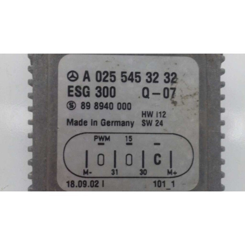 Recambio de modulo electronico para mercedes-benz clase a (w168) 170 cdi (168.009) referencia OEM IAM A0255453232 898940000 